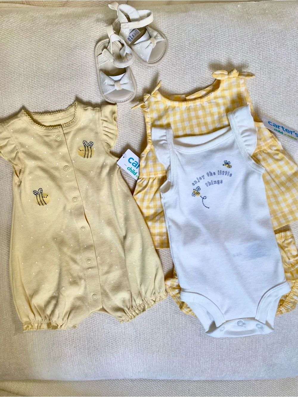 Carter's Bee Themed Baby Girl Bundle